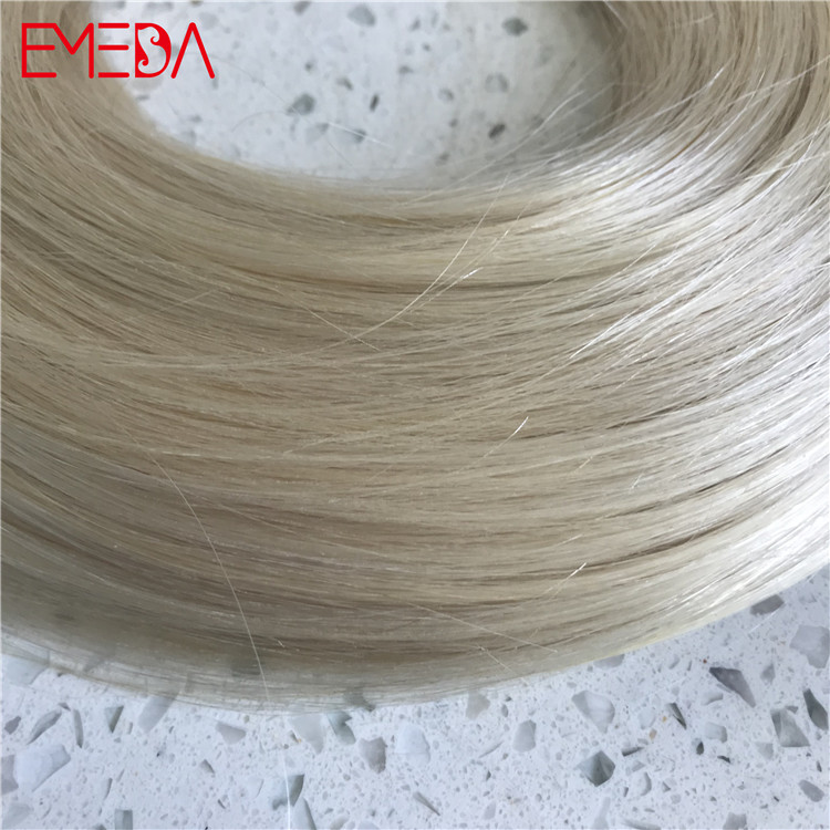 clip on extensions manufacture Melbourne virgin russian hair platinum blonde YJ297